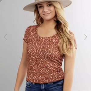 Fitz + Eddi Cropped Henley Top